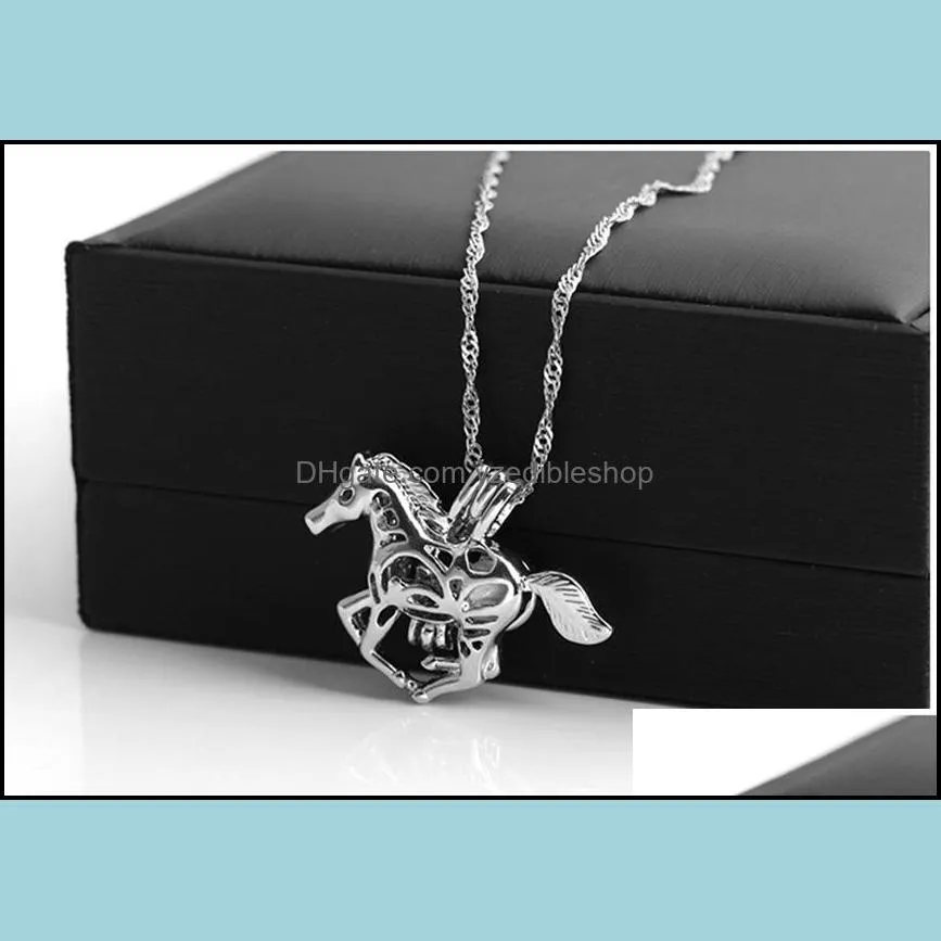 horse necklace luminous jewelry luminous necklaces glow in the dark night gift beautifully gift metal necklace