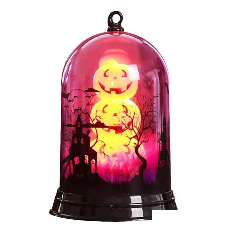 brelong halloween pumpkin lamp scene small lampshade small stage decoration home office decoration purple / orange / pink 1 pc