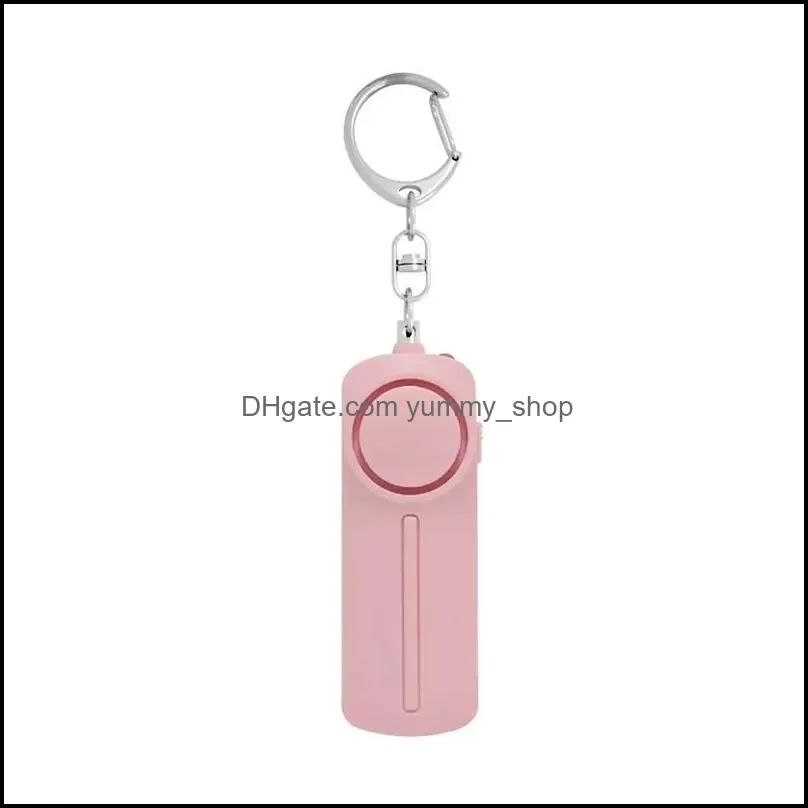 self defense charm antirape device dual speakers loud alarm alert attack panic safety personal security keychain bag pendant