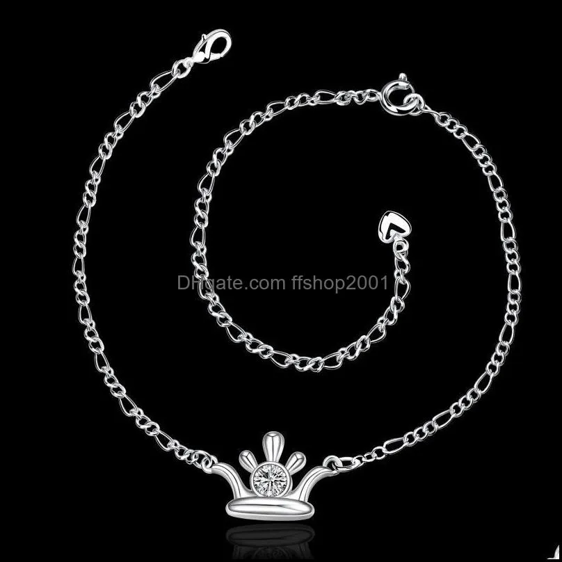 foot jewelry silver 925 hamsa women sexy body jewelry leg bracelet 925 sterling silver korean anklet