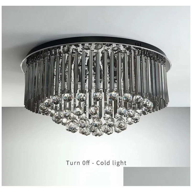 black home decor ceiling chandelier modern crystal lamp for bedroom luxury living room chandeliers lighting fixtures