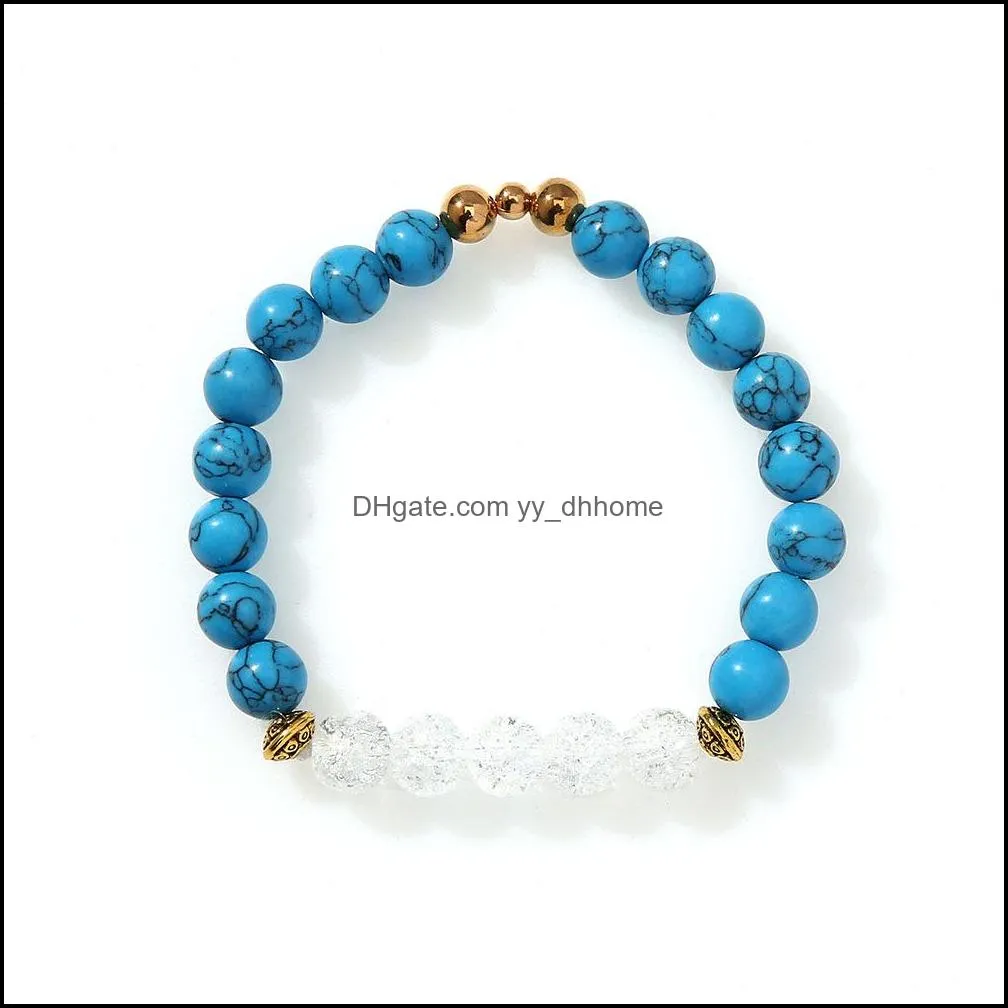fashion snowflake bracelet boho turquoise beaded bracelet