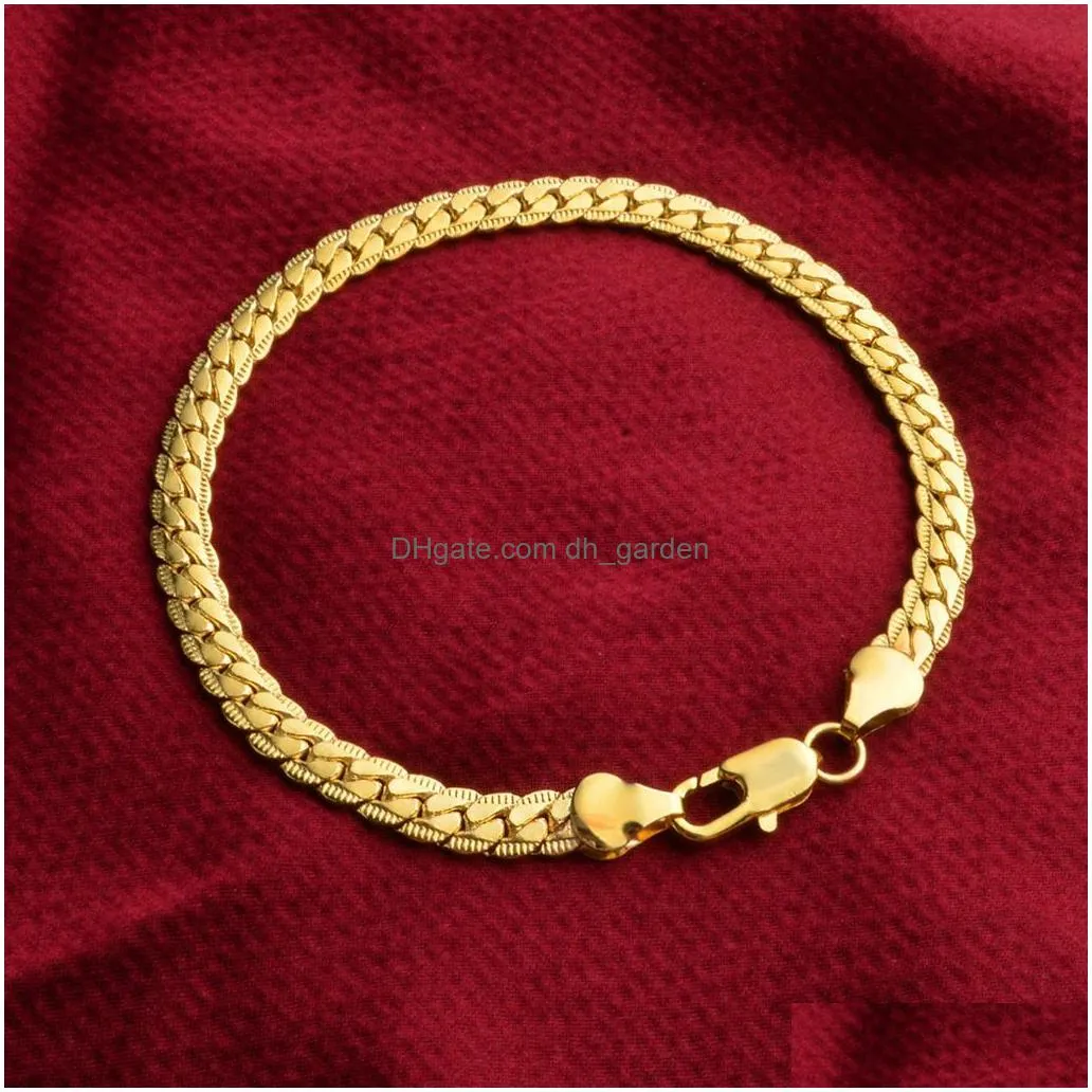 manufacturers supply silver plated side chain jewelry japan and south korea hot selling fashion exquisite 5m sideways bracelet