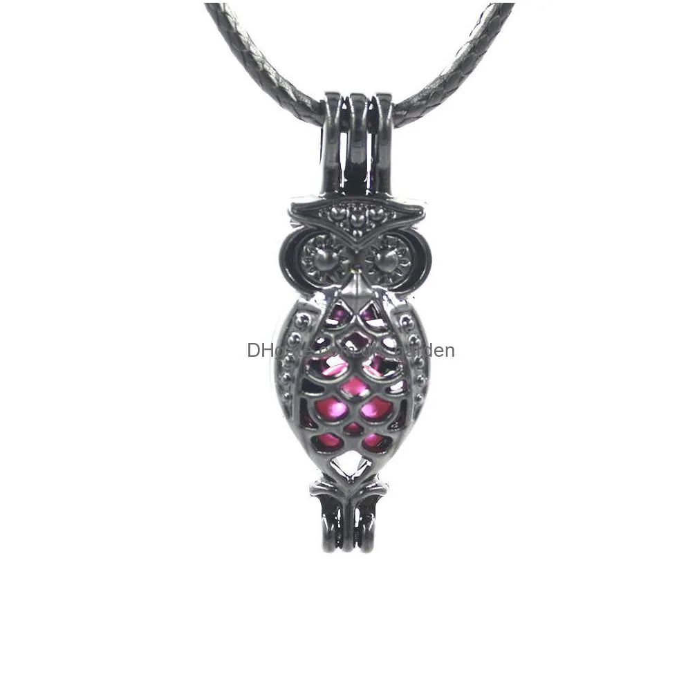 wholesale 100 pieces mix black pearl beads cage locket pendant for oyster pearl essential oil diffuser shipp