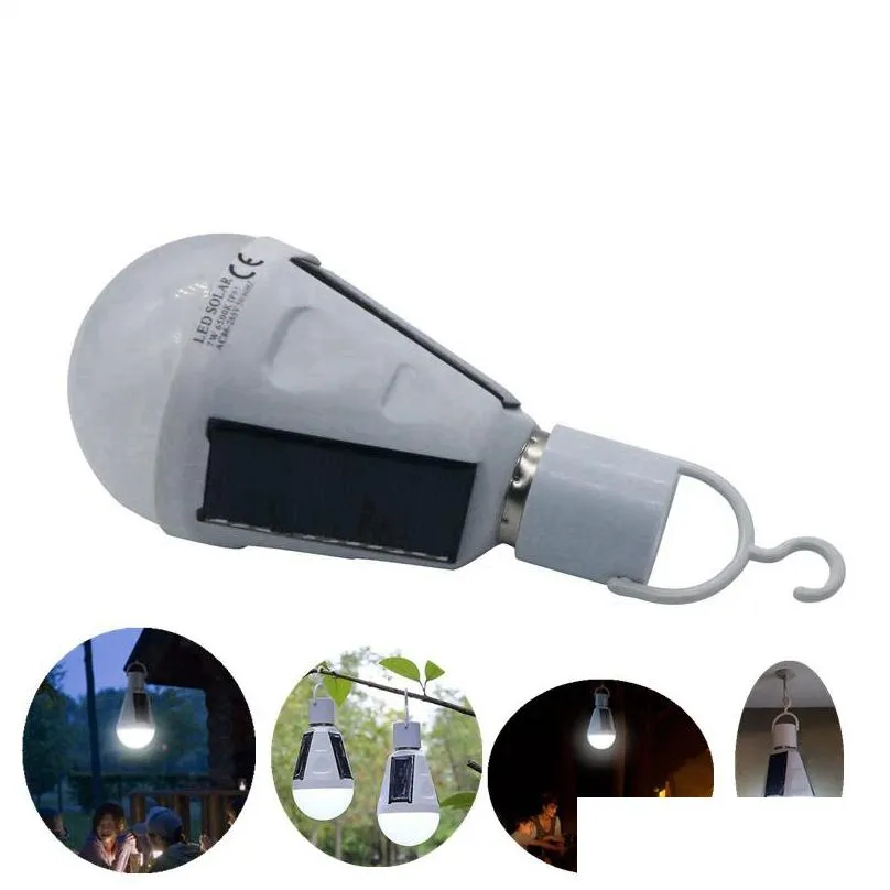 e27 7w 12w solar lamp 85265v energy saving light led intelligent lamp rechargeable solar emergency bulb daylight