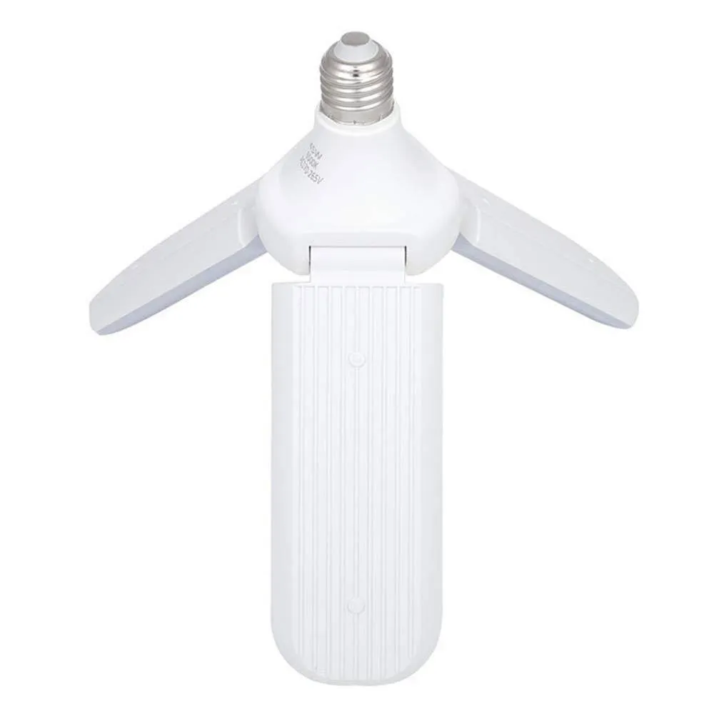 led threeleaf environmental protection energysaving light bulb super bright folding umbrella light indoor adjustable 45w white