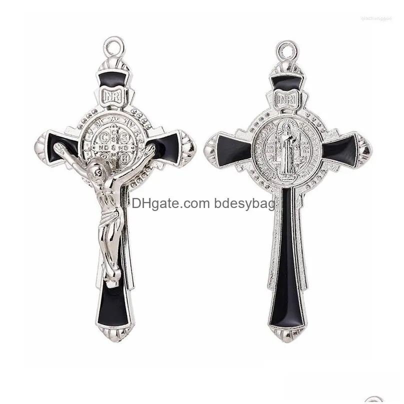 charms diy jewelry making accessories exorcism cross pendants for necklaces jesus zinc alloy material wholesale christian supplies