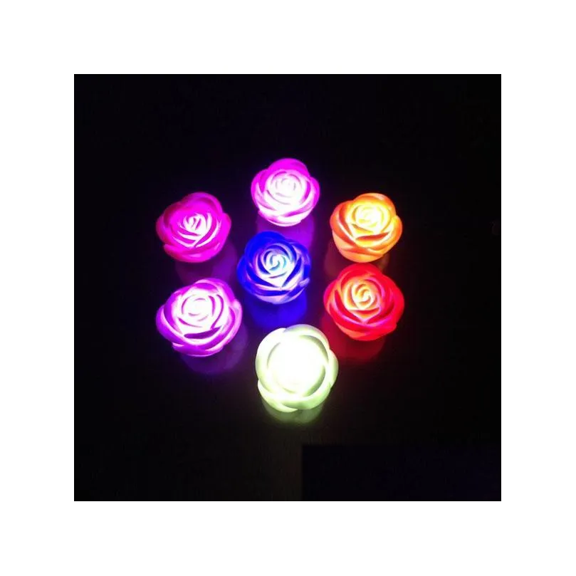 simulation rose lamp never fade flower rose shape led night light perfect romantic lover gift christmas decoration