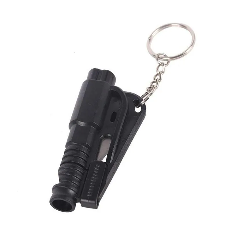 keychains lanyards life saving hammer key chain rings portable self defense emergency rescue car accessories seat belt window brea