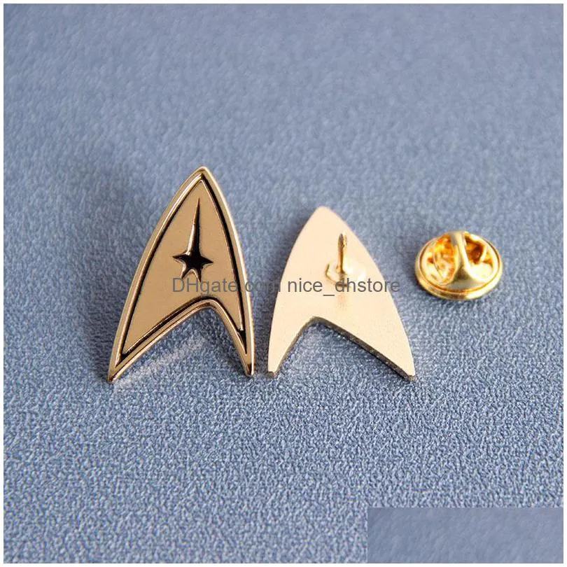 star trek starfleet enamel brooch pins badge lapel pins alloy metal fashion jewelry accessories gifts