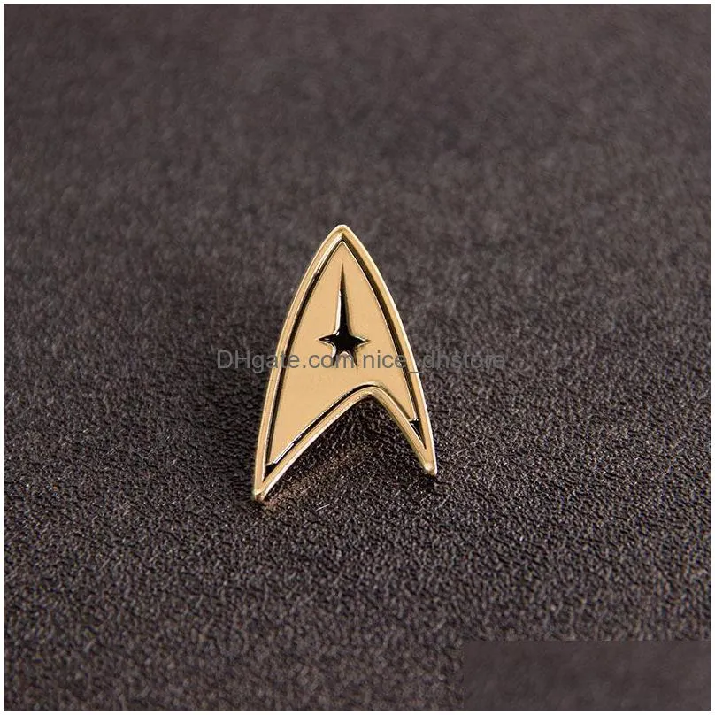 star trek starfleet enamel brooch pins badge lapel pins alloy metal fashion jewelry accessories gifts