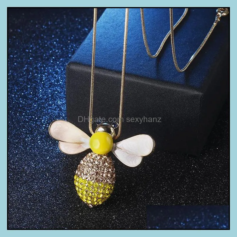 chokers necklaces gold silver color necklace luxury jewelry animal bee pendant necklace