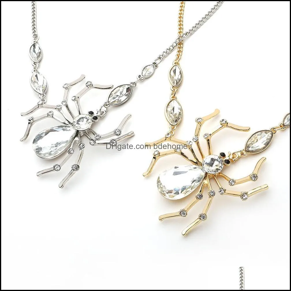 spider jewelry set cubic zirconia long gift chic jewelry set