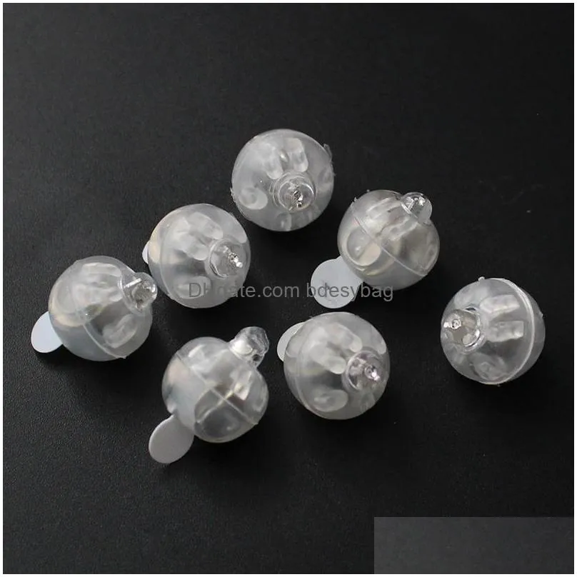 charms 10pcs led flash ball lamp balloon light long standby time for paper lantern party wedding decoration