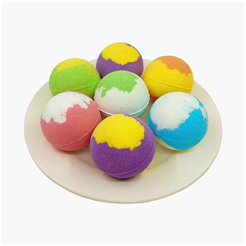 60g bubble bath salt ball explosion natural floral mint rose lavender  oils bathbombs fizzers shower steamers bathing bomb