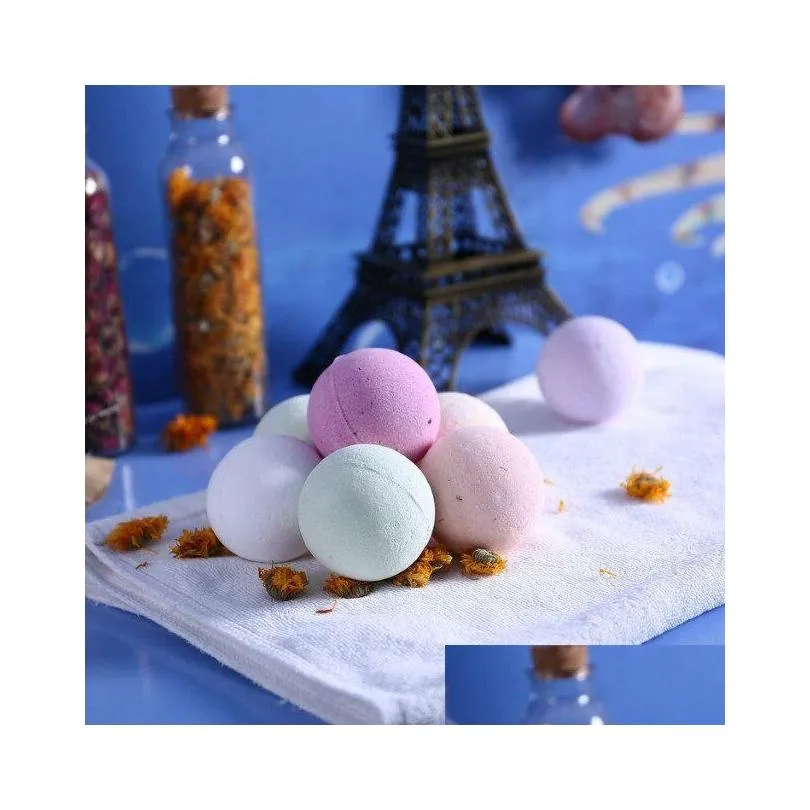 new luxurious spa natural bubble bath bomb salt ball mixed colors healthy product with  oil