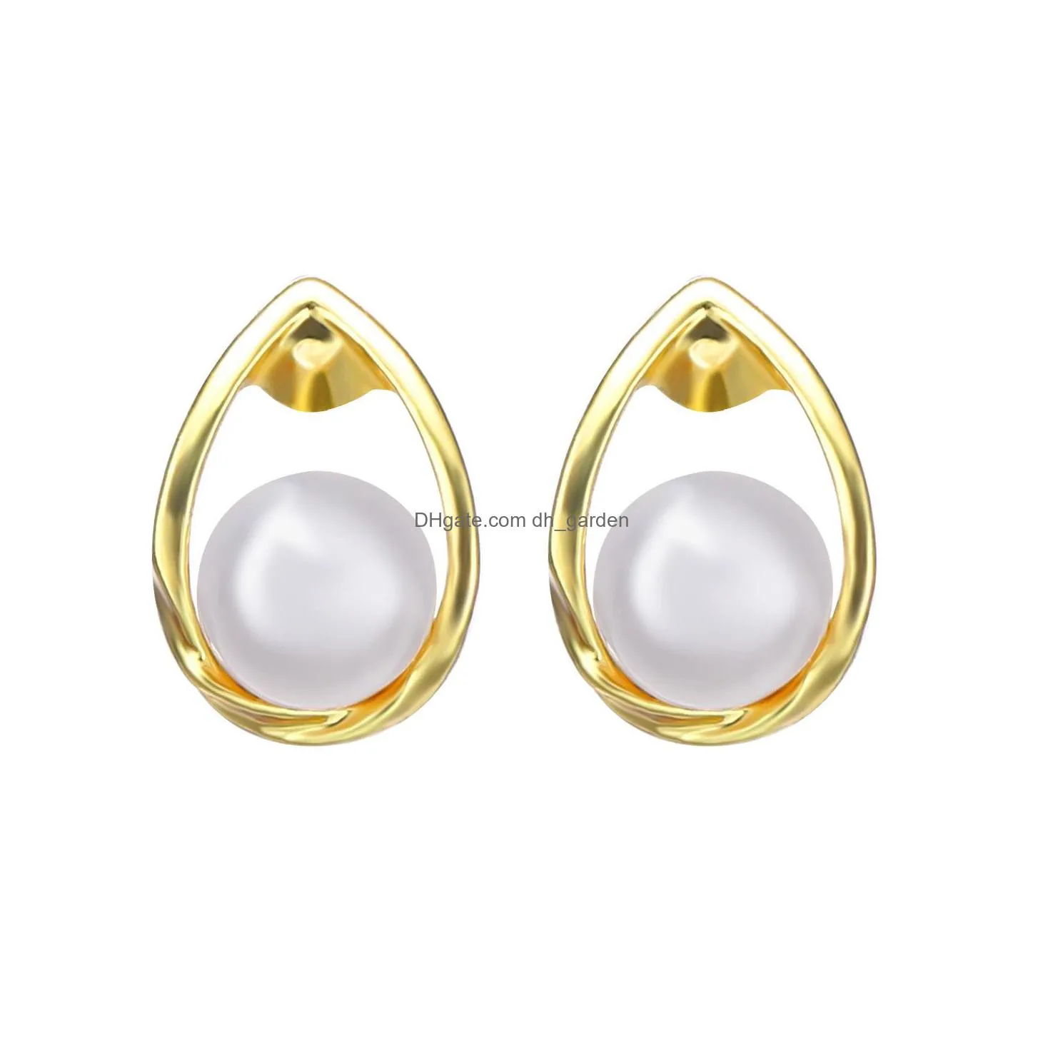 fashion french retro pearl dangle earrings creative simple artificial pearls long earrings wholesale