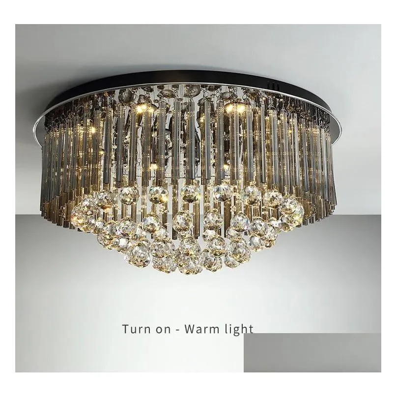 black home decor ceiling chandelier modern crystal lamp for bedroom luxury living room chandeliers lighting fixtures