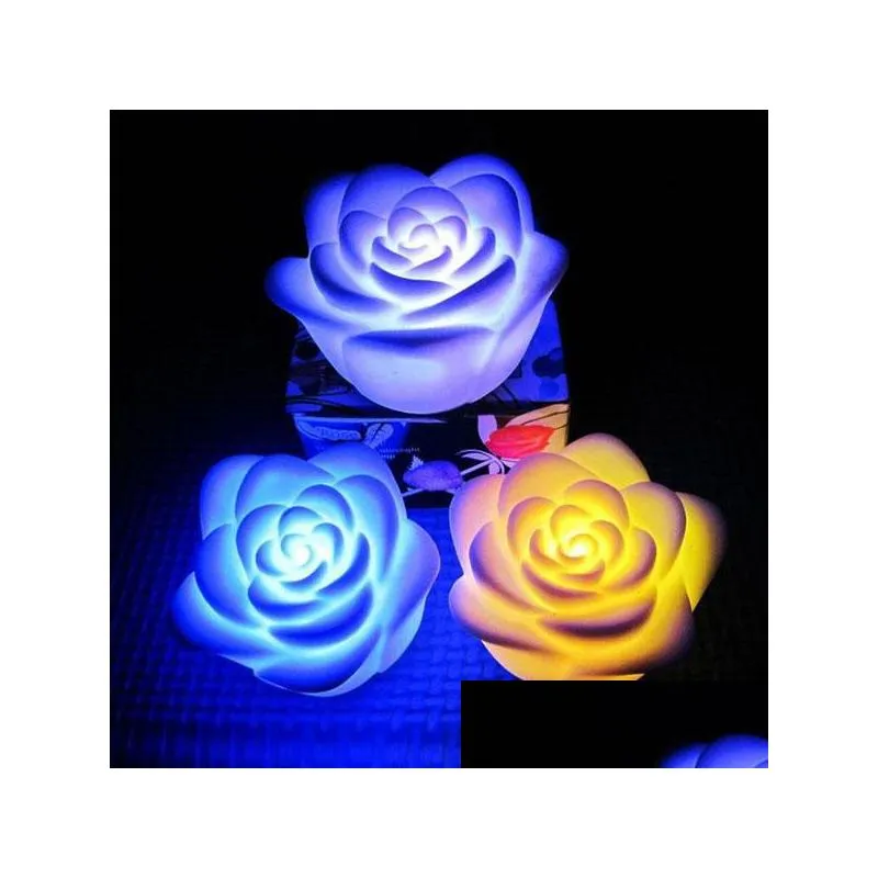 simulation rose lamp never fade flower rose shape led night light perfect romantic lover gift christmas decoration