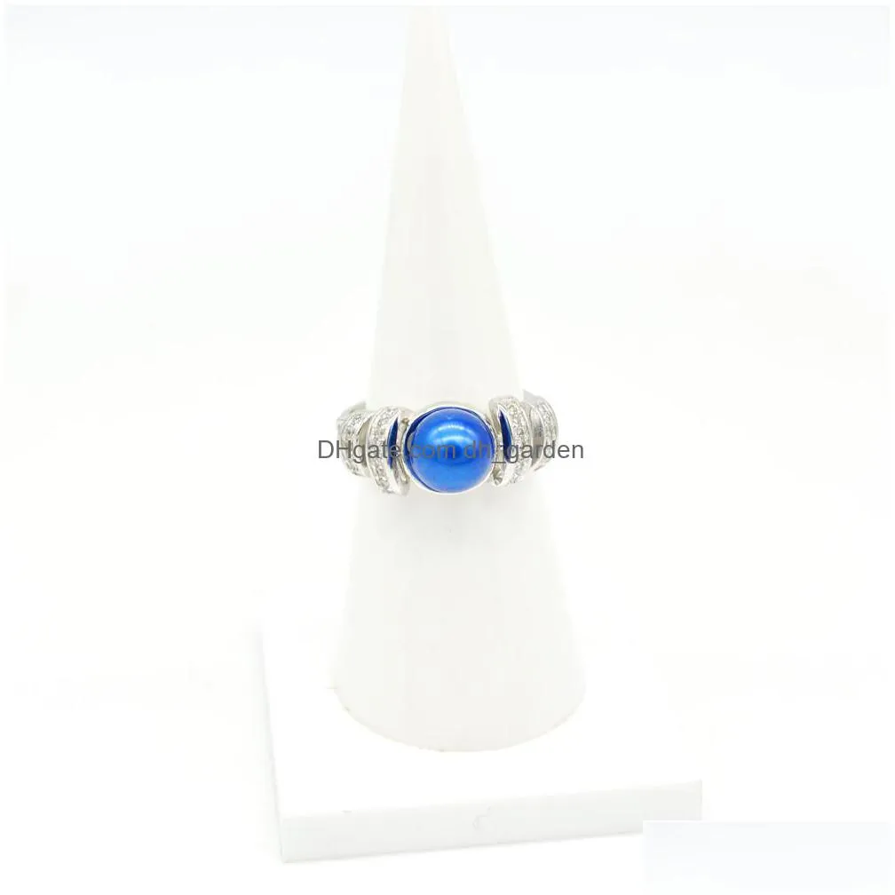 handmade high quality silver plated unique ring with 78 mm pearl adjustable for your pearl oyster party