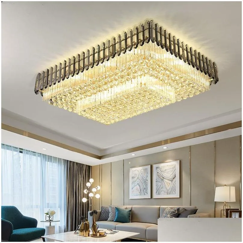 postmodern light luxury crystal chandeliers living room 2022 lamp simple modern atmosphere bedroom dining room ceiling