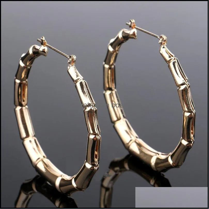 exaggerated bamboo earrings stars with the same street dance nightclub earrings hip hop earring