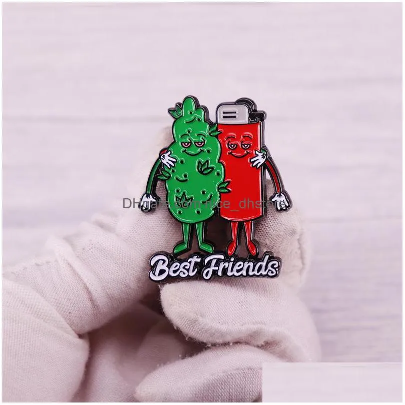 funny friends decorative enamel pins brooches for clothes lapel pins on backpacks briefcase badges jewelry accessories