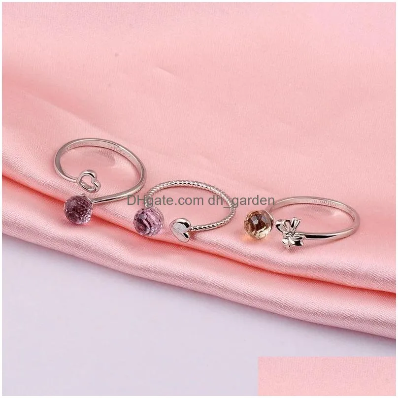 copper opening adjustable lovers ring love rings 36 random mixed hand accessories wholesale