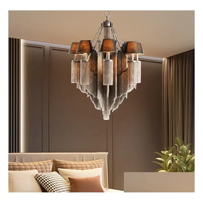 retro clothing store chandelier pendant lamps living room restaurant bar table creative personality led industrial style