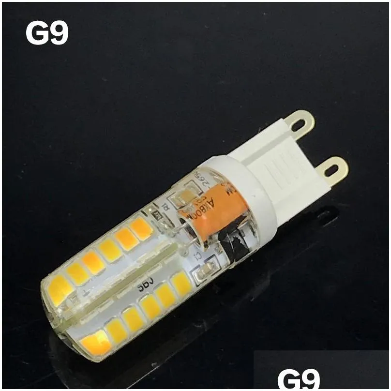 brelong 48 leds 28 leds 2835 smd stroboscopic silicone lamp g9 / g4 / e14 / ac85265v for indoor crystal chandeliers