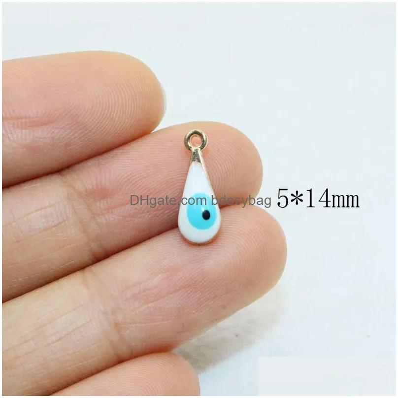 charms eruifa 10pcs pretty eyes epoxy zinc alloy jewelry diy pendant necklace earring braceletcharms