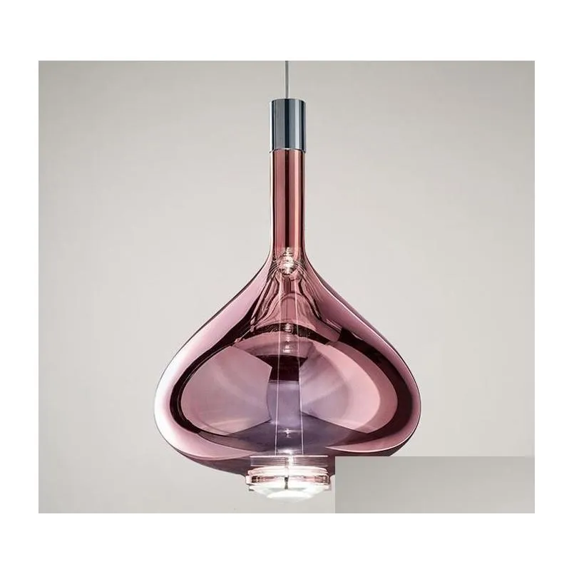 postmodern creative glass nordic restaurant pendant lamp bedroom bedside simple personality pendant lights