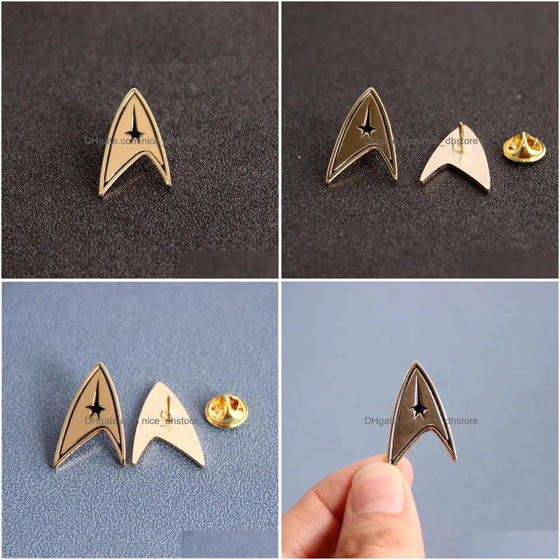 star trek starfleet enamel brooch pins badge lapel pins alloy metal fashion jewelry accessories gifts