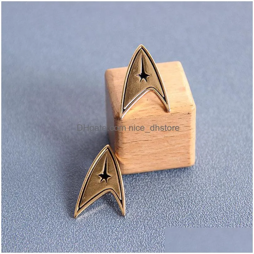 star trek starfleet enamel brooch pins badge lapel pins alloy metal fashion jewelry accessories gifts