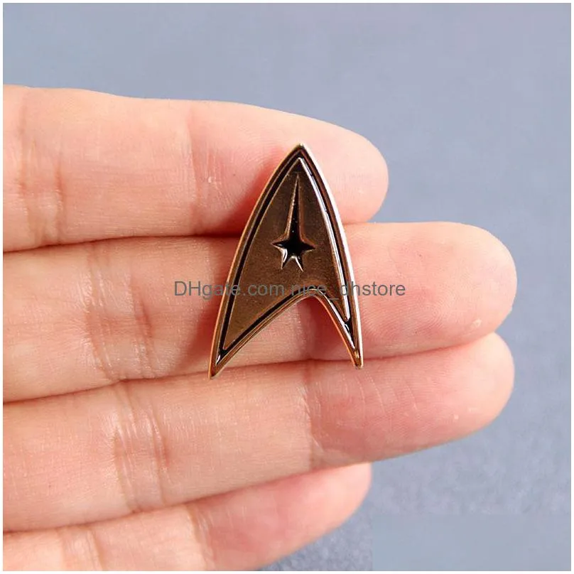 star trek starfleet enamel brooch pins badge lapel pins alloy metal fashion jewelry accessories gifts