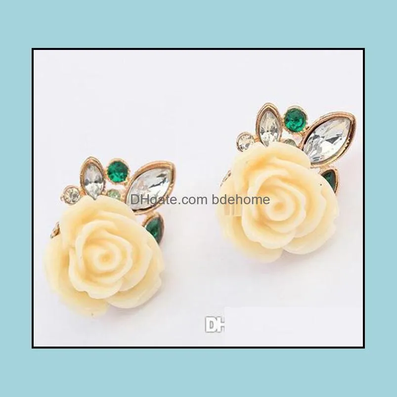 earrings for women fashion beautifully earring studs pack wedding ring wholesale vintage rose stud earrings