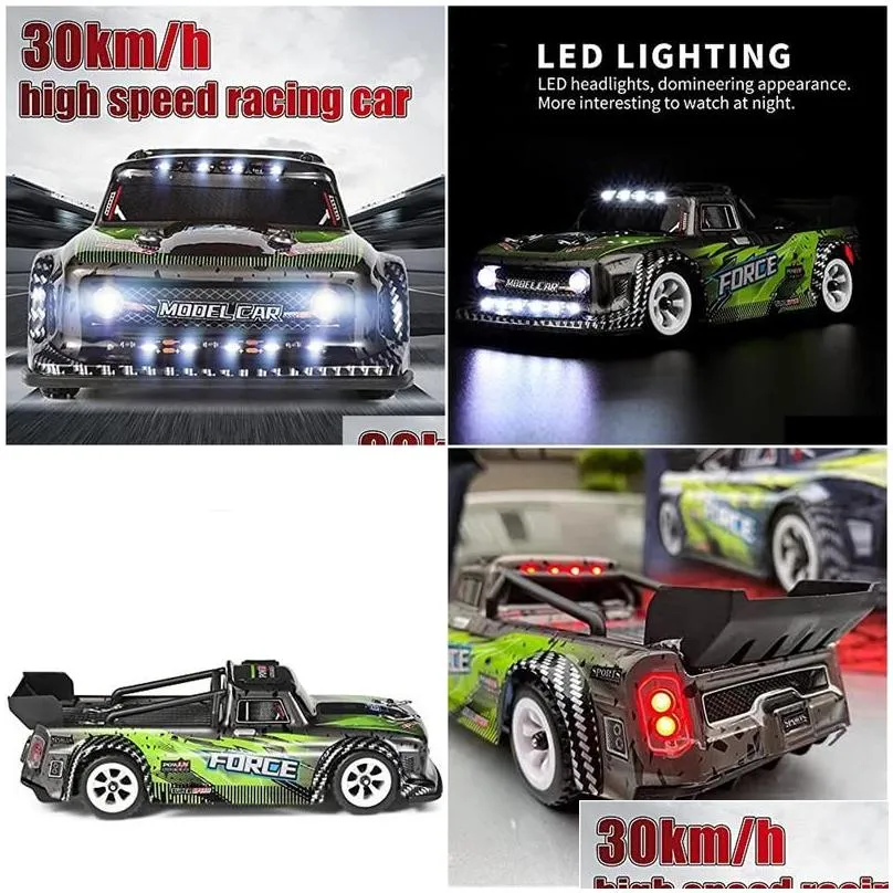 electric/rc car rc car toys high speed 30kmh onroad drift cars with led light 400mah battery 24ghz 4wd chassis remote control racing