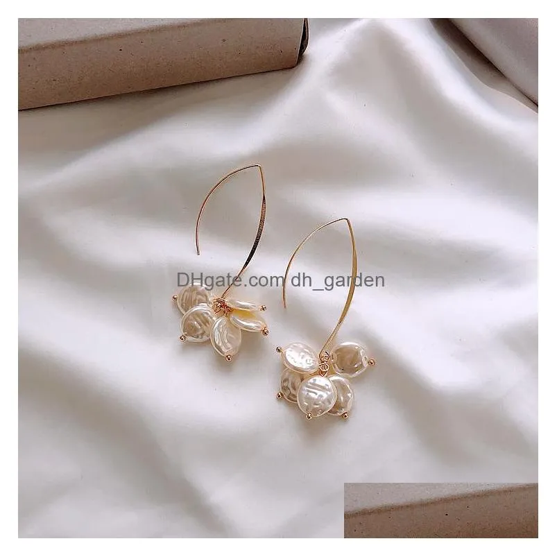 unique south korean earhook high end shell earrings temperament ins popular small ear accessories new style shipping
