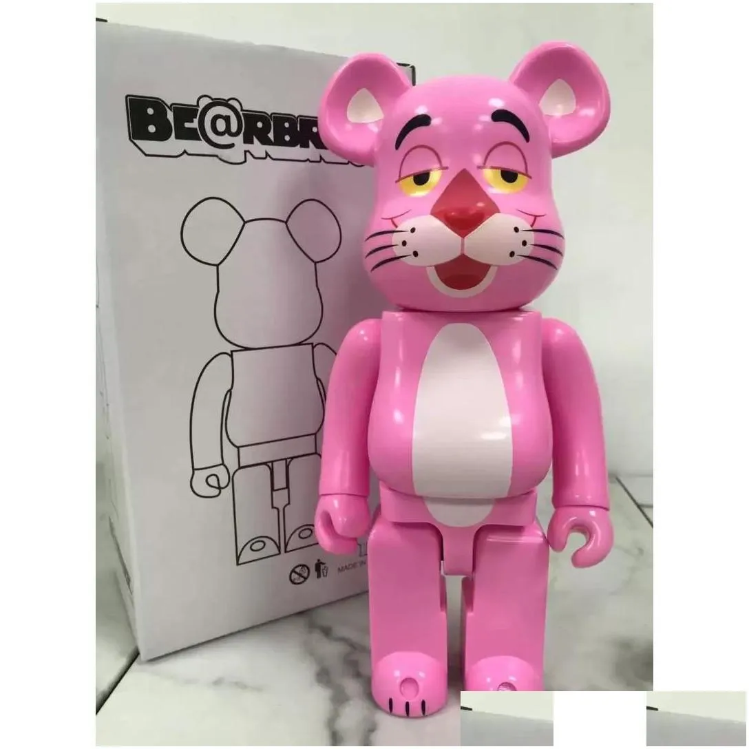 Bearbrick-Figurines d'action de jeu de marée, blocs de dessin animé,  poupées d'ours, modèle de décoration de la maison, jouets pour enfants,  cadeau de