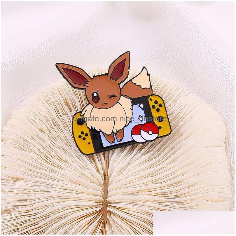 cute anime movies games hard enamel pins collect metal cartoon brooch backpack hat bag collar lapel badges women fashion jewelry elf