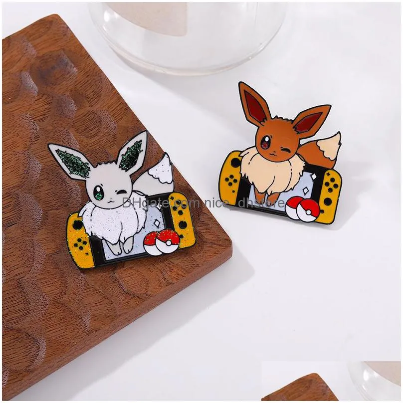 cute anime movies games hard enamel pins collect metal cartoon brooch backpack hat bag collar lapel badges women fashion jewelry elf