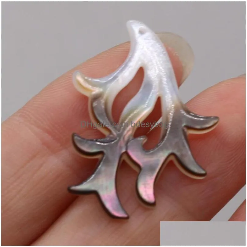 charms natural shell pendant fish shaped mix color exquisite for jewelry making diy bracelet necklace earrings accessoriescharms