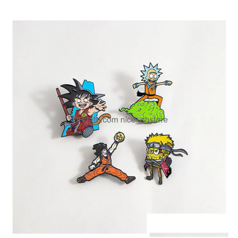 akatsuki hard enamel pins collect cute animation collect metal cartoon brooch backpack hat collar lapel badges fashion jewelry