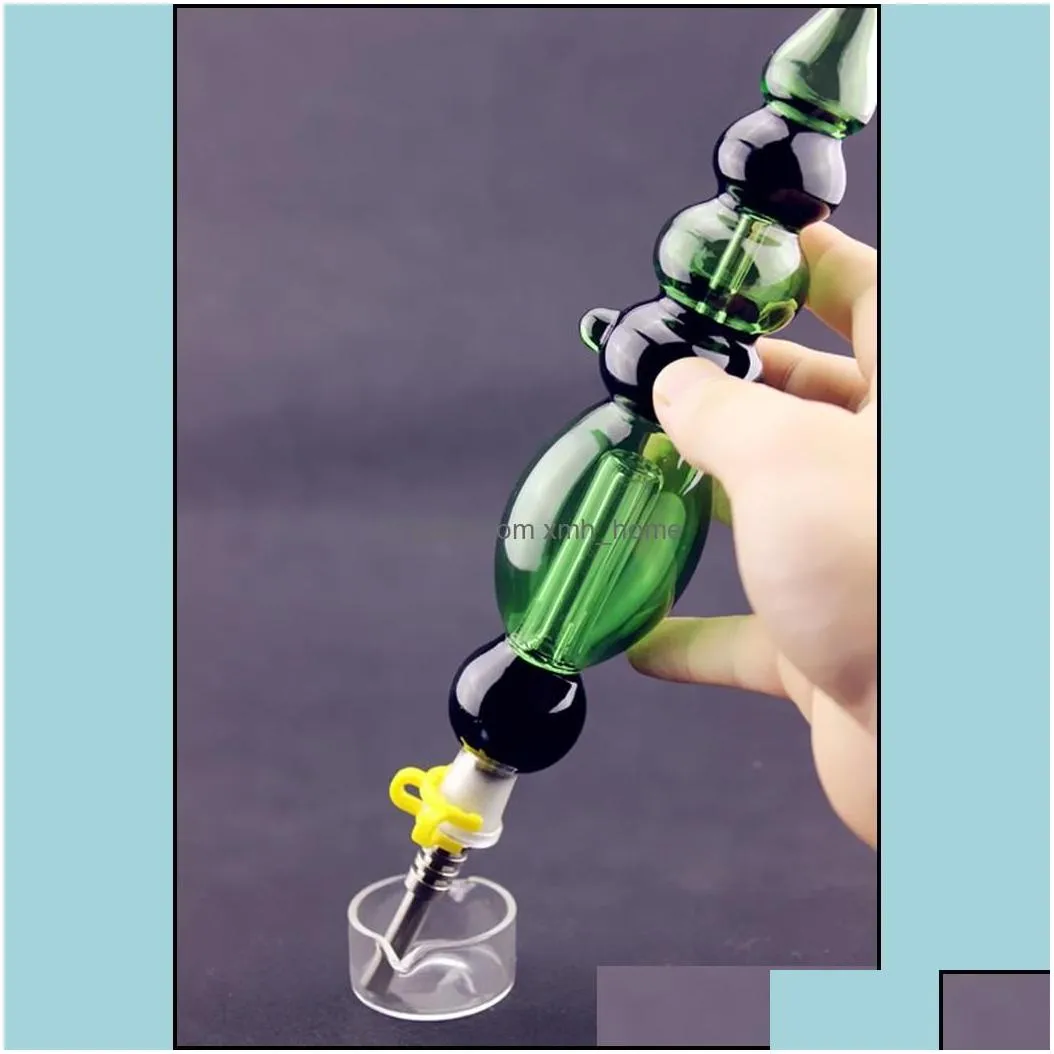 other smoking accessories nectar collectors kit with titanium nail design 14mm nector collector oil rigs glass water bong drop deliv