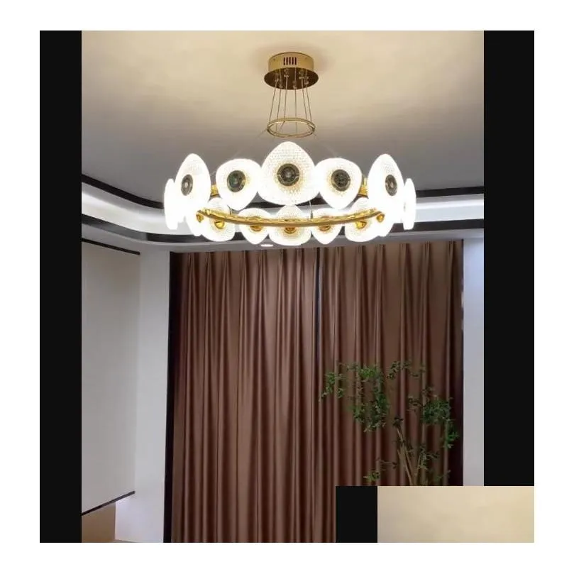 colour enamels chandelier lamps crystal for master bedroom postmodern simple lights living room dining room pendant lighting