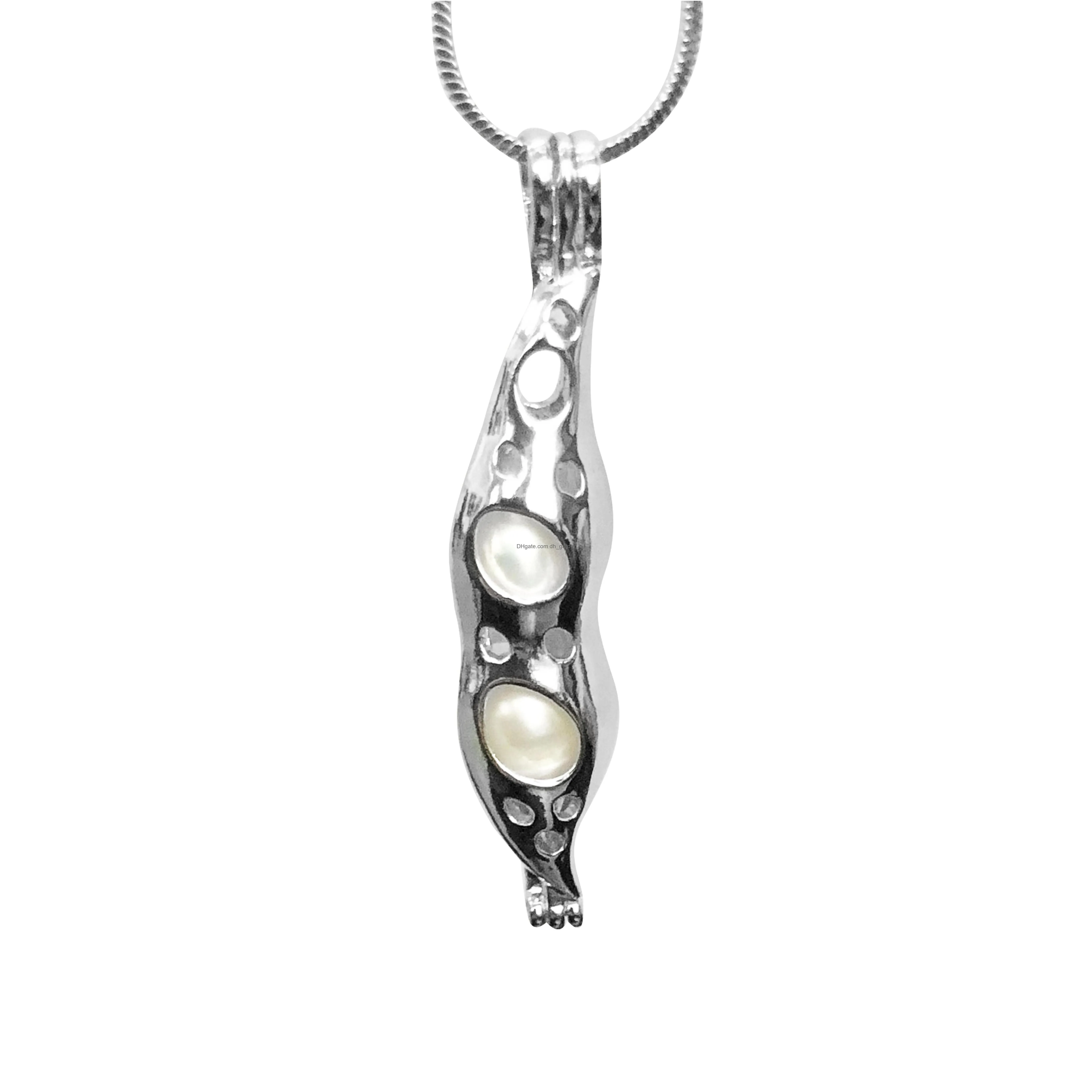 wholesale fashion jewelry silver plated pearl cages shooting star locket pendant findings cage  oil diffuser