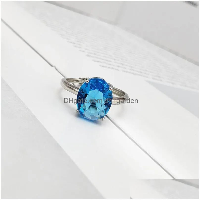 cr jewelry luxury 925 sterling silver crystal zircon gemstone rings silver jewelry engagement wedding lovers couple ring jzr2ss005