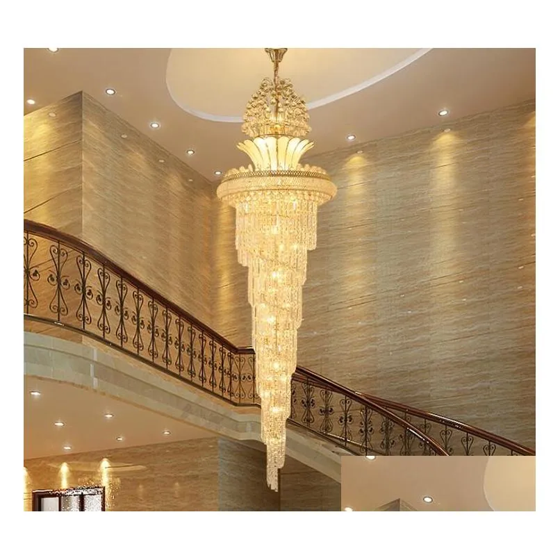 modern crystal chandeliers american gold chandelier lighting fixture warm white neutral white cool white 3 colors dimmable hanging