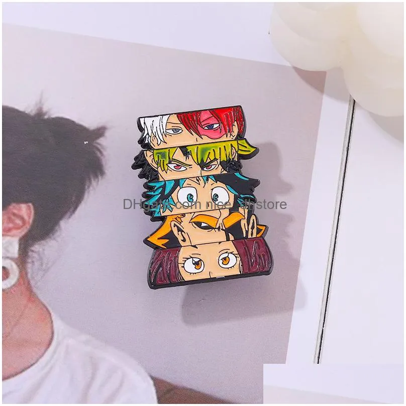 one piece brooch cute anime movies games hard enamel pins collect metal cartoon brooch backpack hat bag collar lapel badges women fashion jewelry films