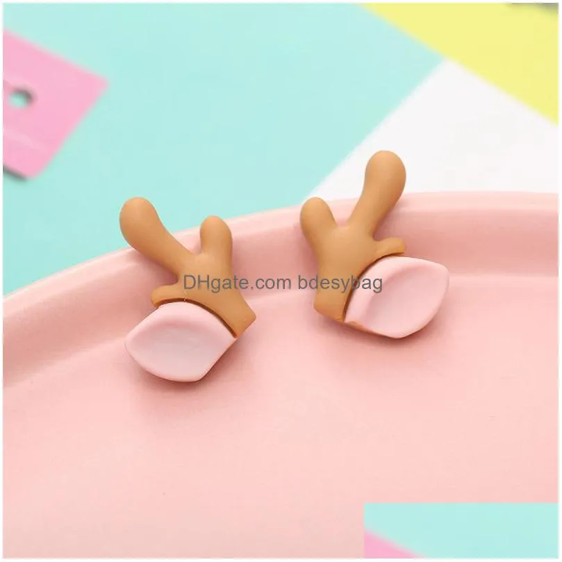 40pcs20pairs cute new resin components rabbit/deer/bear/sheep/cat ears flatback cabochon diy jewelry/craft phone decoration